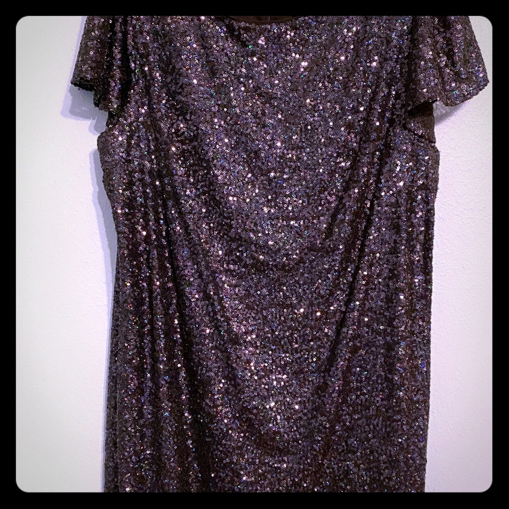 Black sequin dress